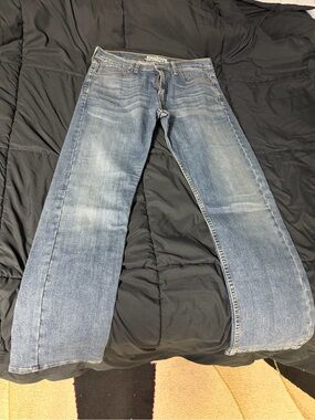 Signature By Levi Strauss Mens Light Blue Straight Jeans